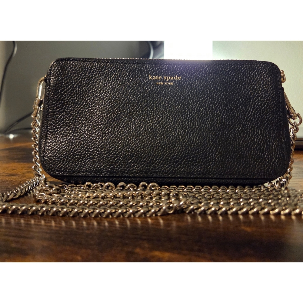 Kate Spade Black Leather Cross Body Bag